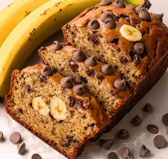 Easy Chocolate Chip Banana Bread