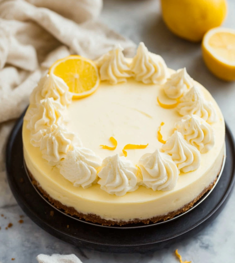 Easy No-Bake Lemon Cheesecake