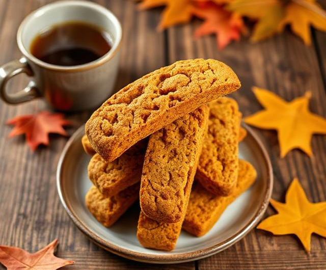 Easy Pumpkin Spiced Biscotti