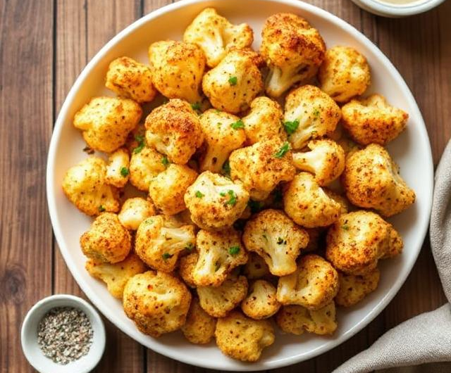 Easy Roasted Ranch Cauliflower