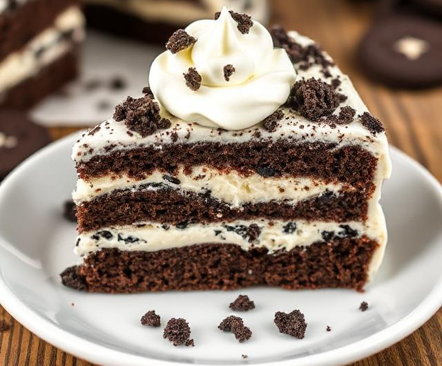 Easy Cookies and Cream Poke Cake