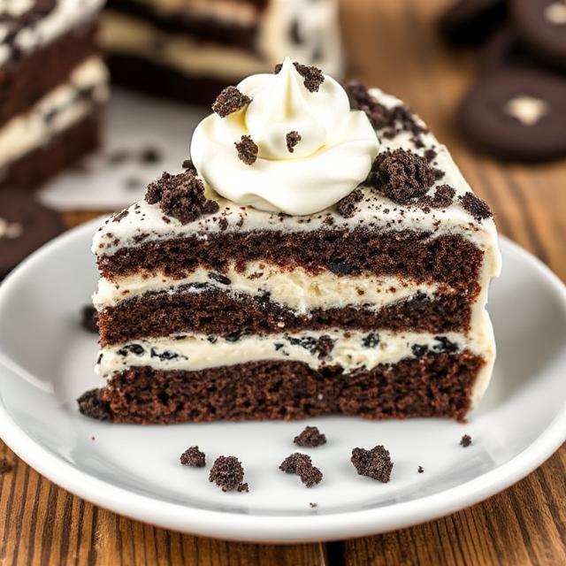 Easy Cookies and Cream Poke Cake