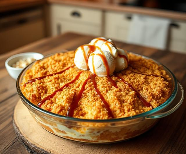 Easy Fried Ice Cream Casserole