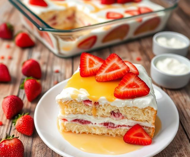 Easy Strawberry Tres Leches Cake