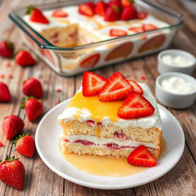 Easy Strawberry Tres Leches Cake