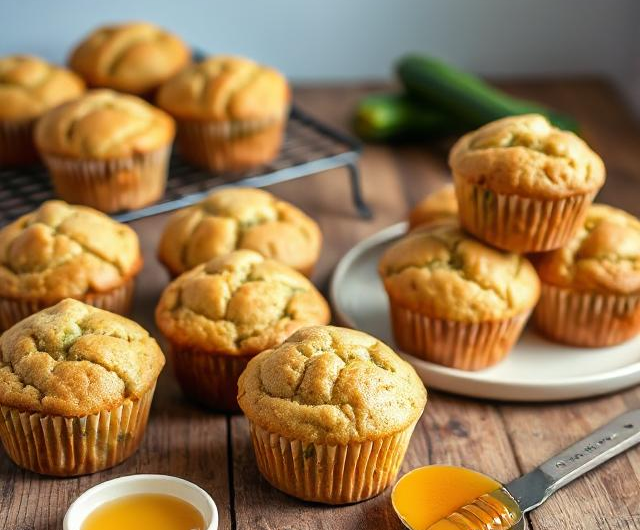 Easy Zucchini Banana Muffins