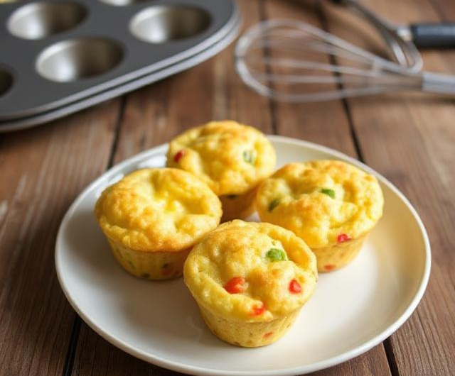 Easy Cheesy Egg White Muffins