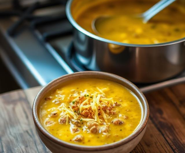 Easy Cheeseburger Soup