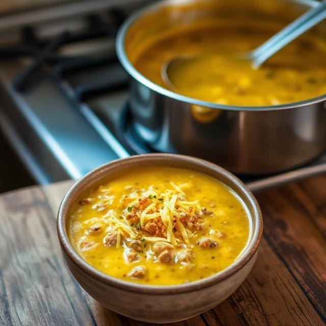 Easy Cheeseburger Soup