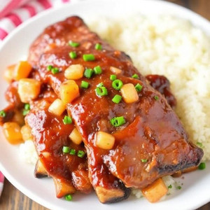 Easy Slow Cooker Hawaiian Ribs