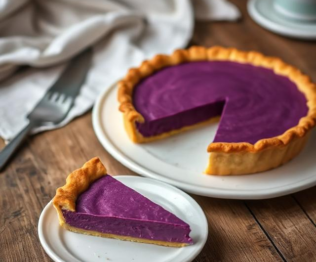 Easy Purple Sweet Potato Pie