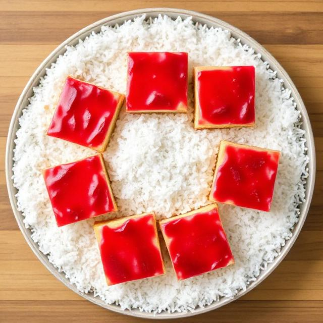 Easy Raspberry Lamington Sheet Cake