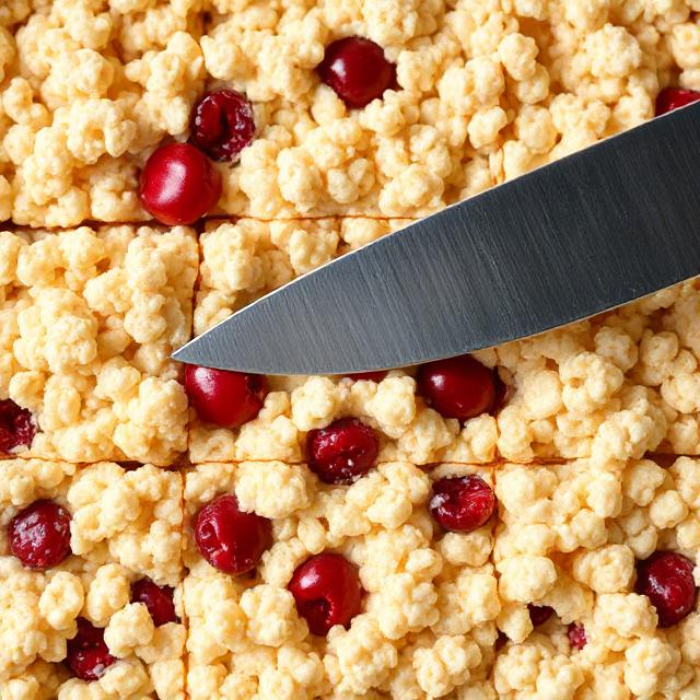 Easy Chocolate Covered Cherry Rice Krispies Treats