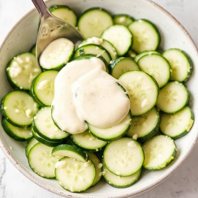 Easy Cucumber Bacon Salad