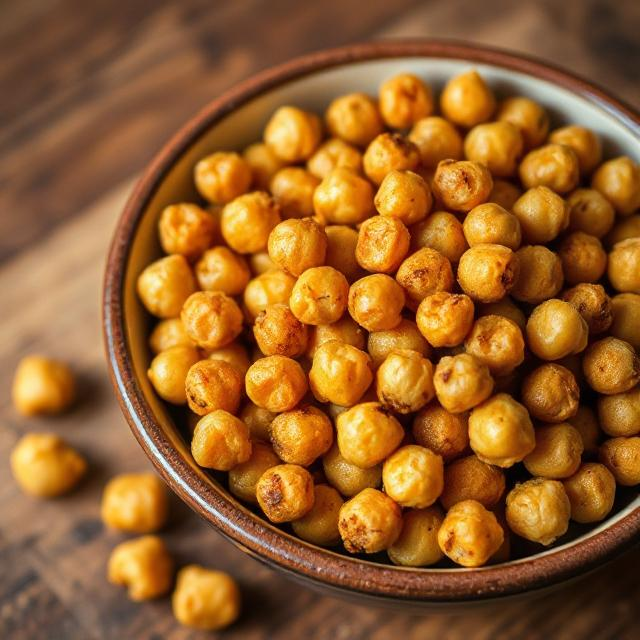 Easy Crispy Crunchy Roasted Chickpeas