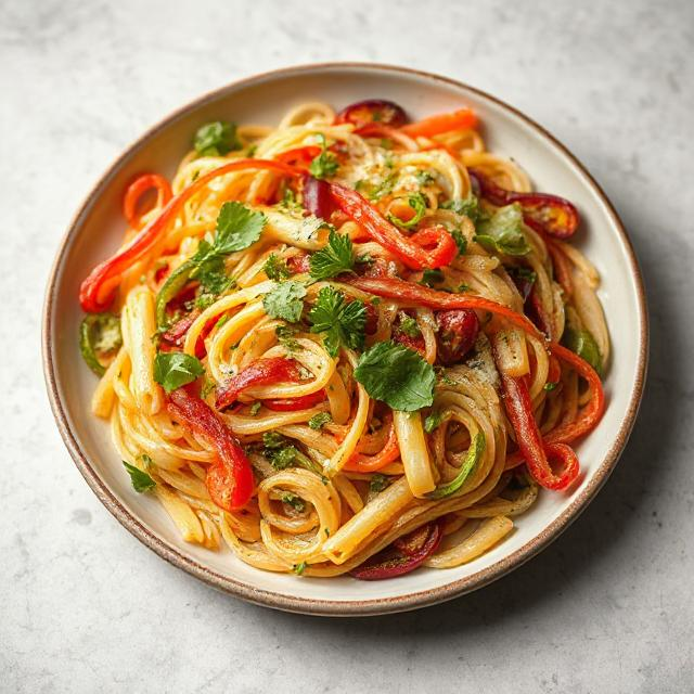 Easy Rainbow Pasta Salad