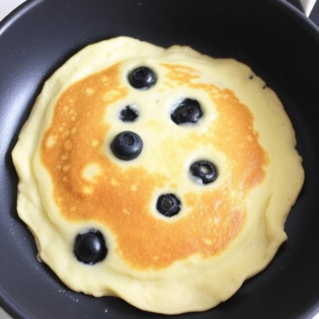 Easy Blueberry Protein Pancakes