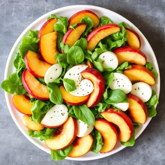 Easy Peach Caprese Salad