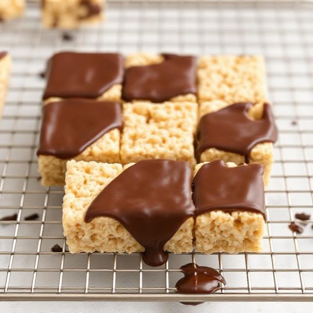 Easy Chocolate Covered Cherry Rice Krispies Treats