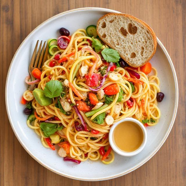 Easy Rainbow Pasta Salad