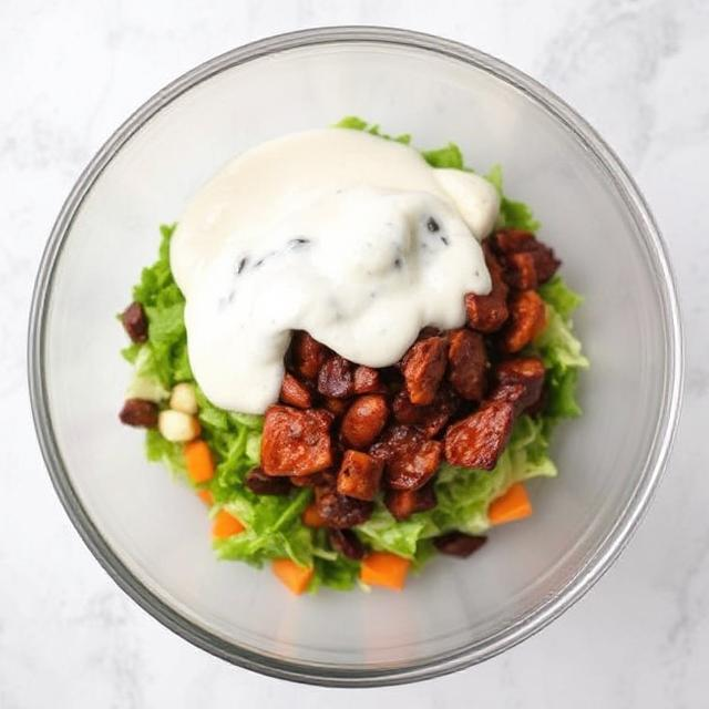 Easy BBQ Chicken Chop Salad