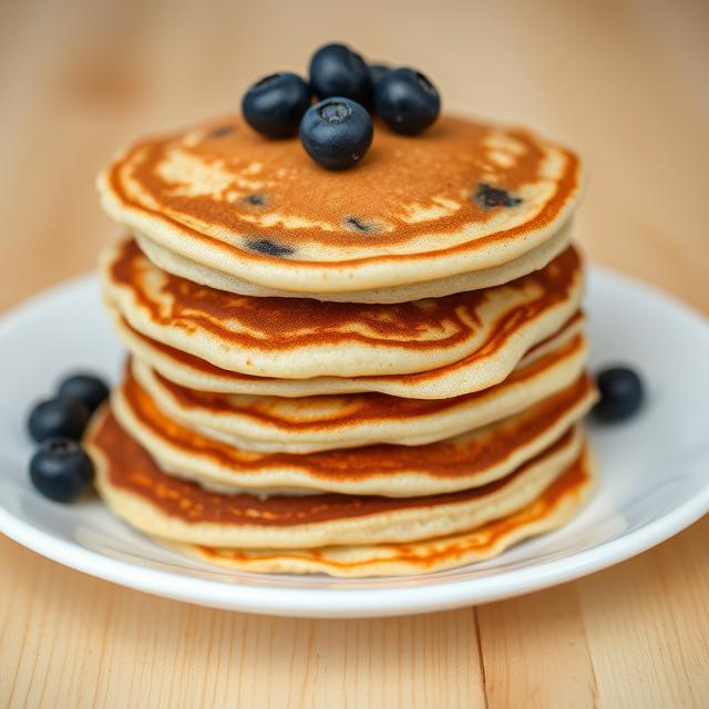 Easy Blueberry Protein Pancakes