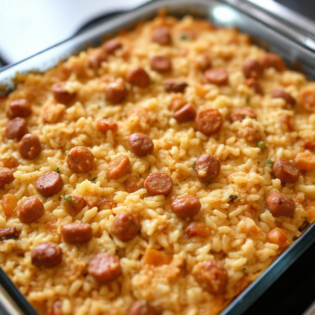 Easy Sausage and Rice Casserole