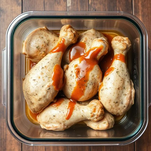 Easy Creamy Mushroom Baked Chicken Legs