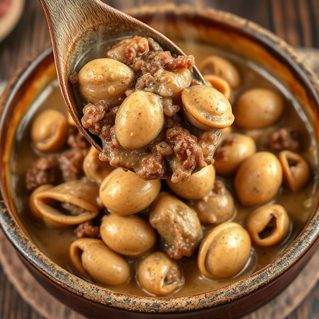 Easy One-Pot Creamy Beef and Shells