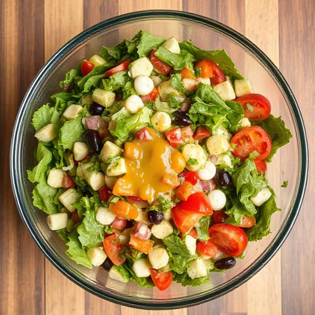 Easy BBQ Chicken Chop Salad