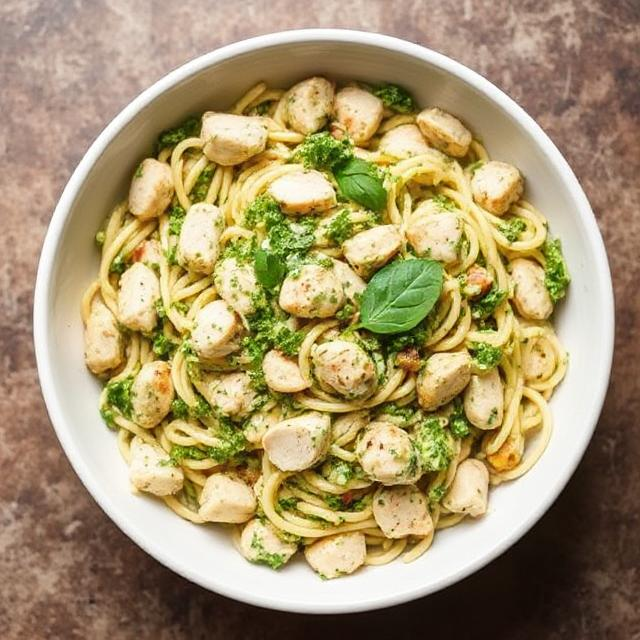 Easy Chicken Pesto Pasta Salad