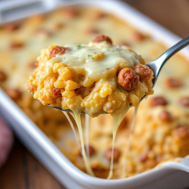 Easy Sausage and Rice Casserole