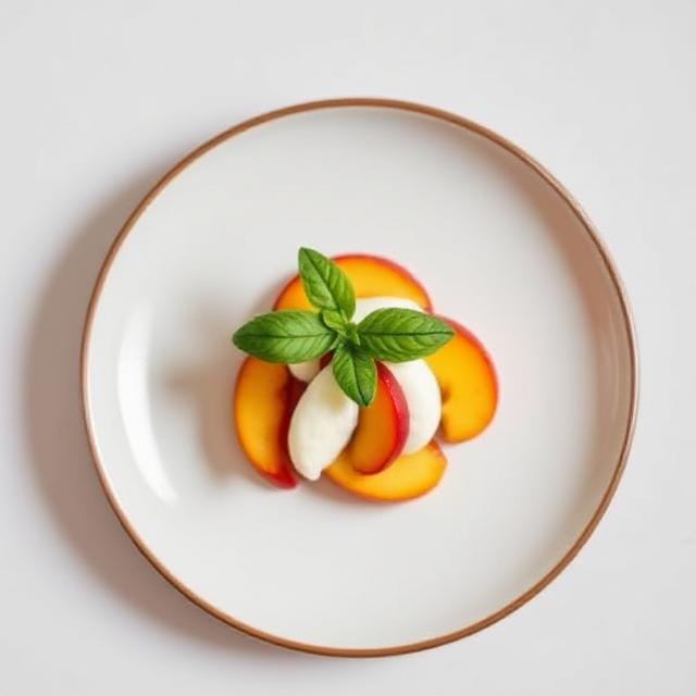 Easy Peach Caprese Salad