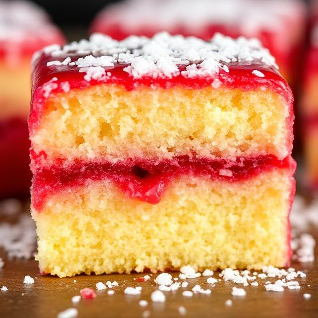 Easy Raspberry Lamington Sheet Cake