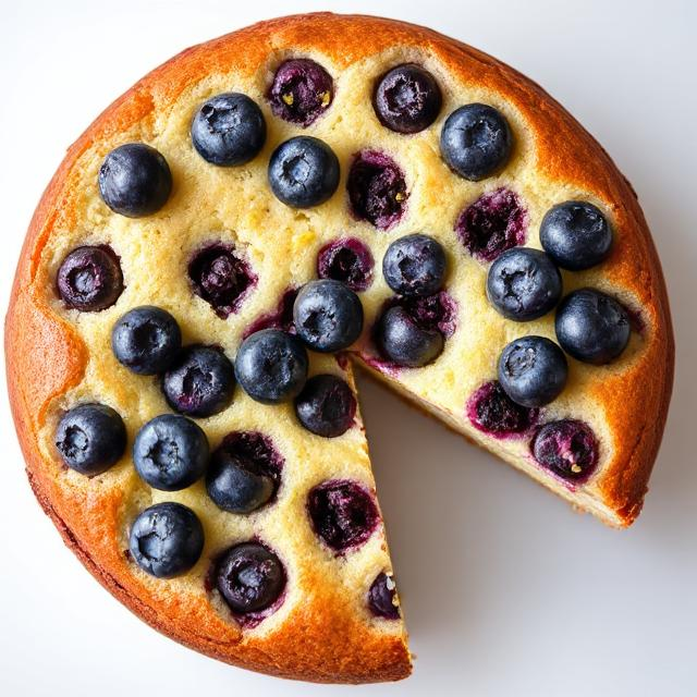 Easy Lemon Blueberry Ricotta Cake