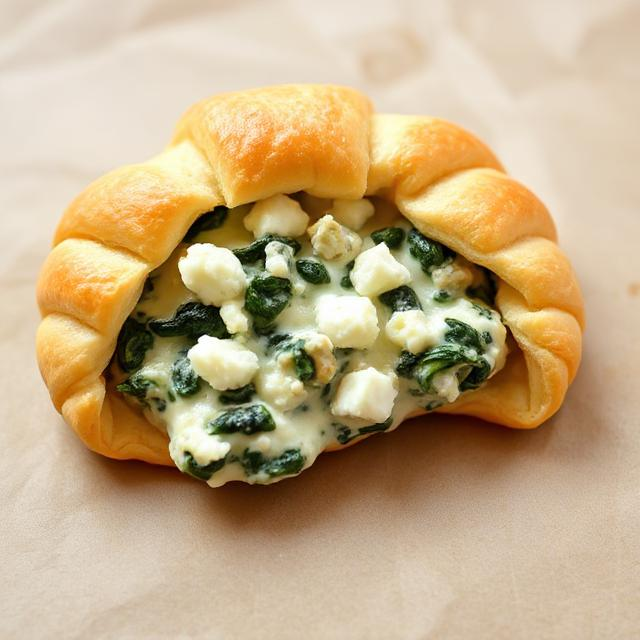 Easy Spinach Feta Crescent Rolls