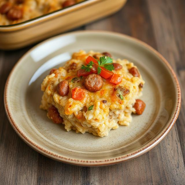 Easy Sausage and Rice Casserole