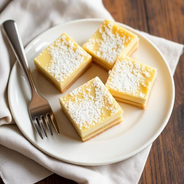 Easy Vanilla Custard Bars