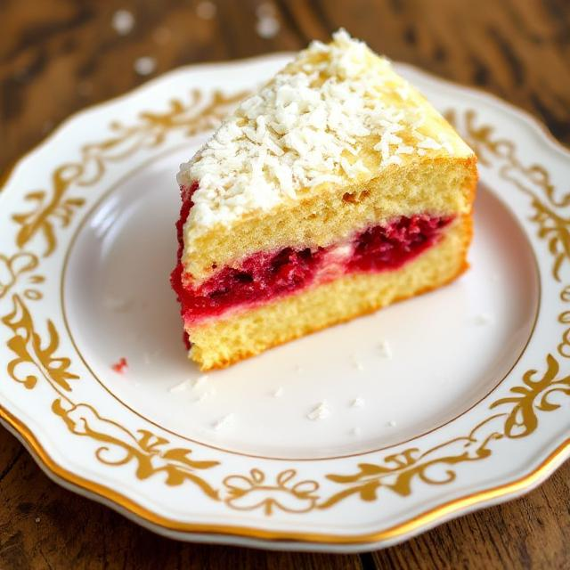 Easy Raspberry Zinger Poke Cake