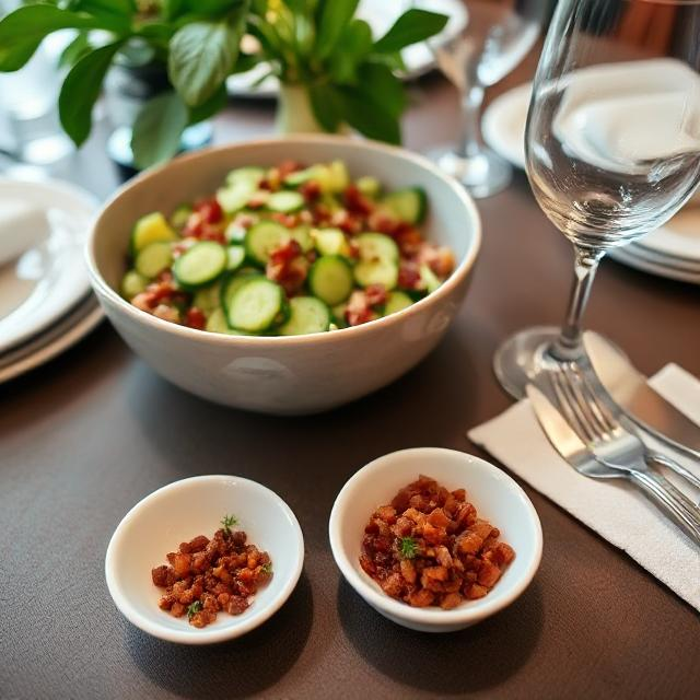 Easy Cucumber Bacon Salad