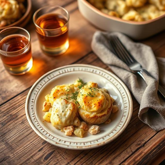 Easy Chicken Pot Pie Baked Potatoes