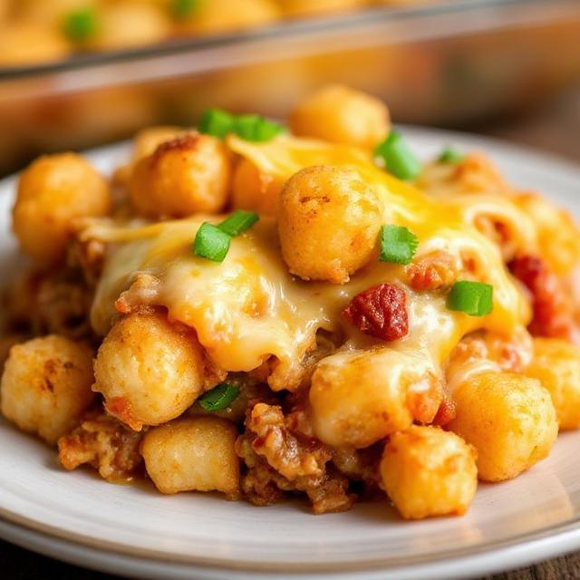 Easy Tater Tot Taco Casserole