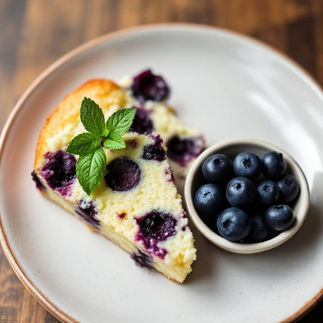 Easy Lemon Blueberry Ricotta Cake