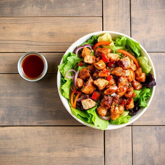 Easy BBQ Chicken Chop Salad