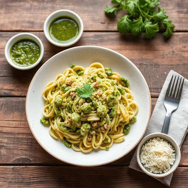 Easy Chicken Pesto Pasta Salad