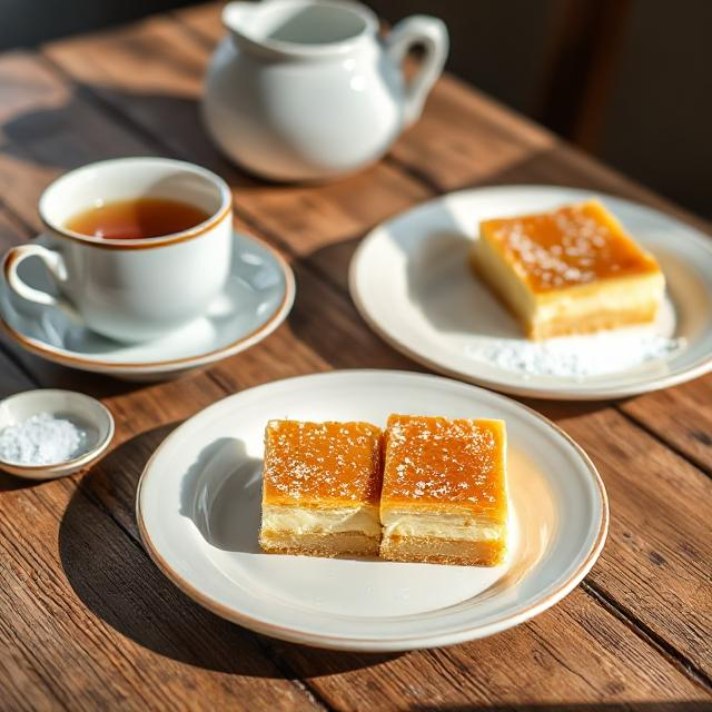 Easy Vanilla Custard Bars