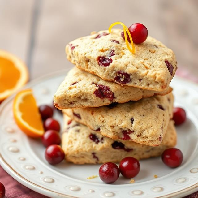 Easy Cranberry Orange Scones