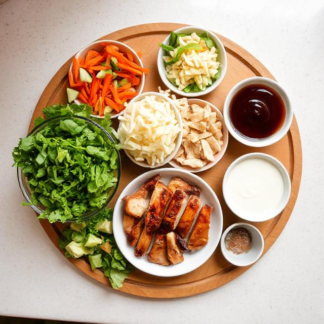 Easy BBQ Chicken Chop Salad