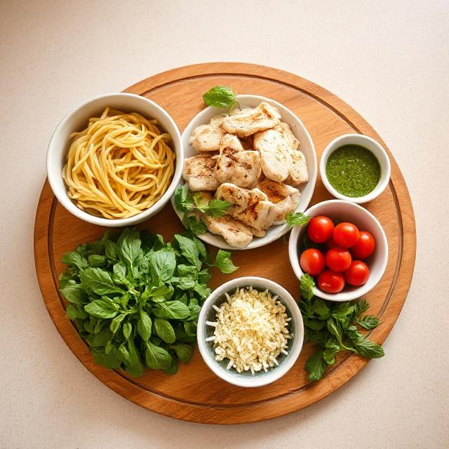 Easy Chicken Pesto Pasta Salad