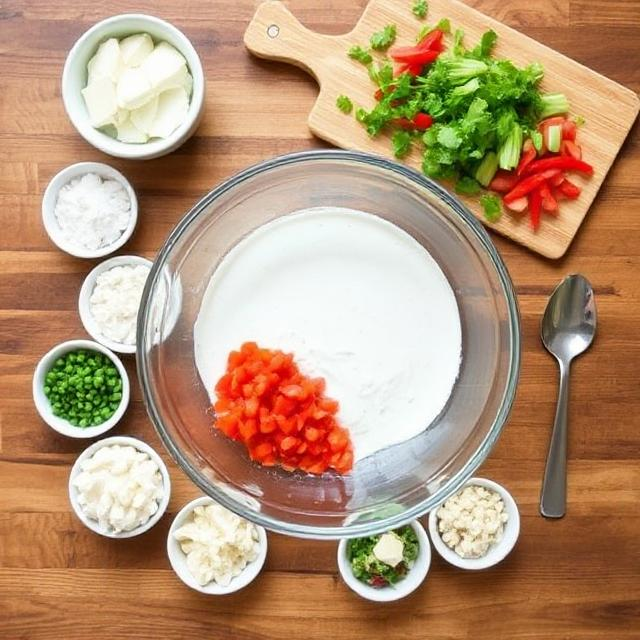 Easy Layered Greek Dip